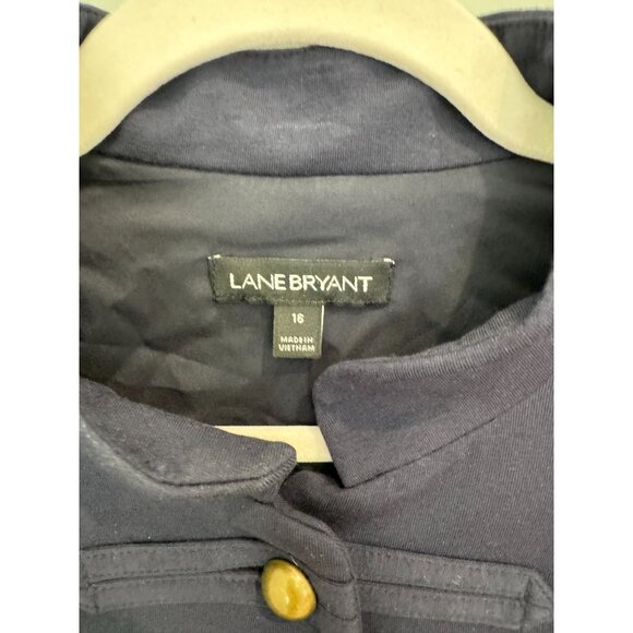 Lane Bryant Military Style Cotton blend Jacket, size 16 - Picture 3 of 13